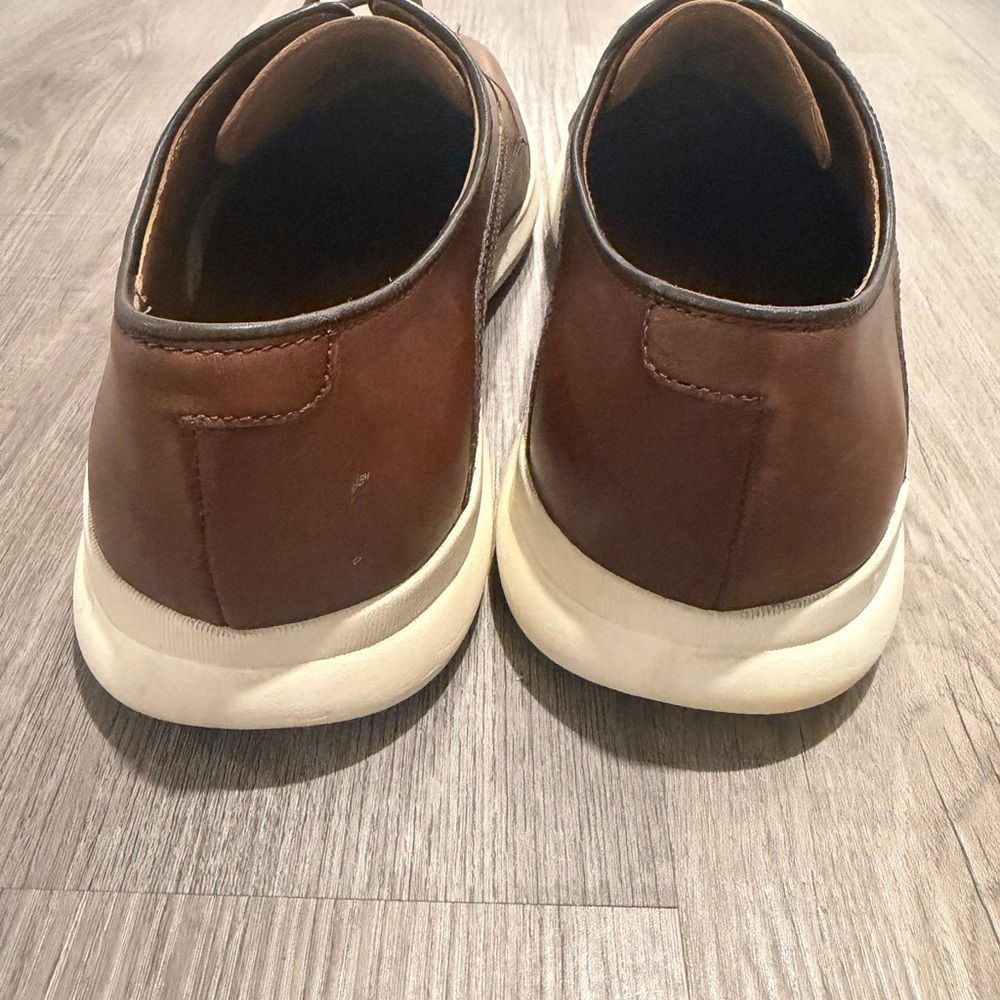 Johnston & Murphy Hennings Plain Toe in Mahogany Full Grain - Picture 5 of 10